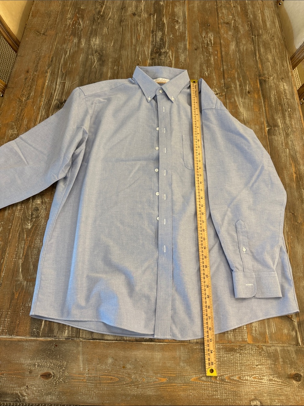 Men's Light Blue Button-Down Dress Shirt